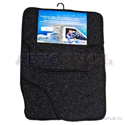Коврики в салон текстиль CARavan ВАЗ 2114-15 черный комплект VSK 00-00065862
