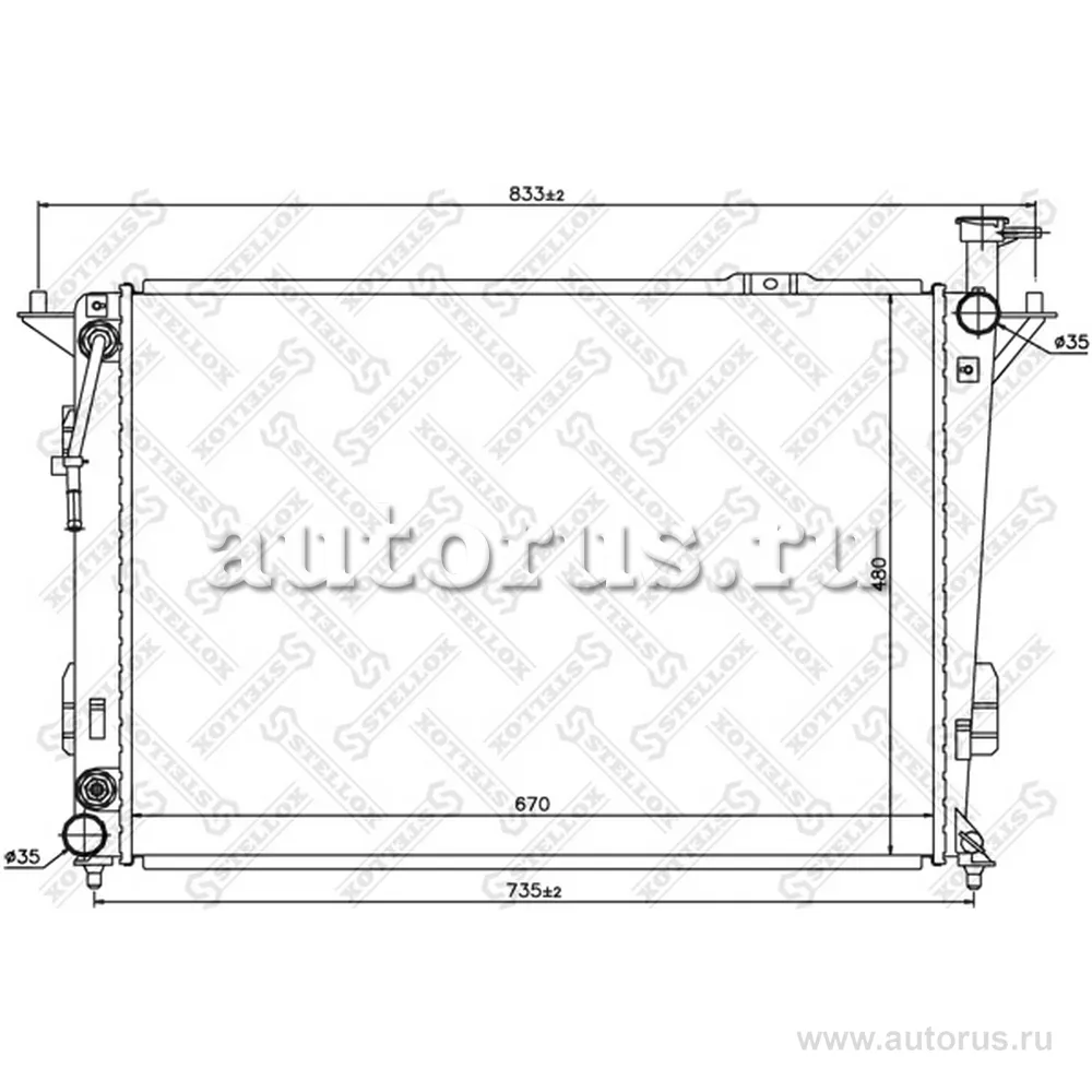 Радиатор системы охлаждения АКППHyundai STELLOX 1025437_SX