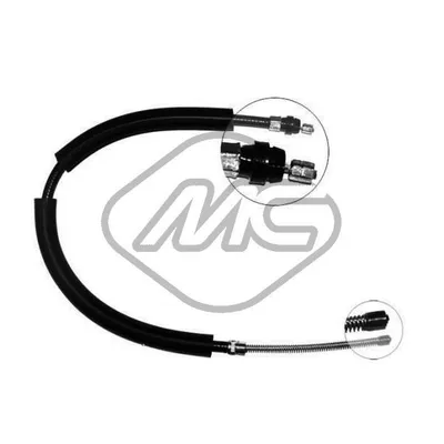 Трос ручника SAFRANE ALL WITHOUT ABS (DRUM BRAKE) SX-LH Metalcaucho 83060