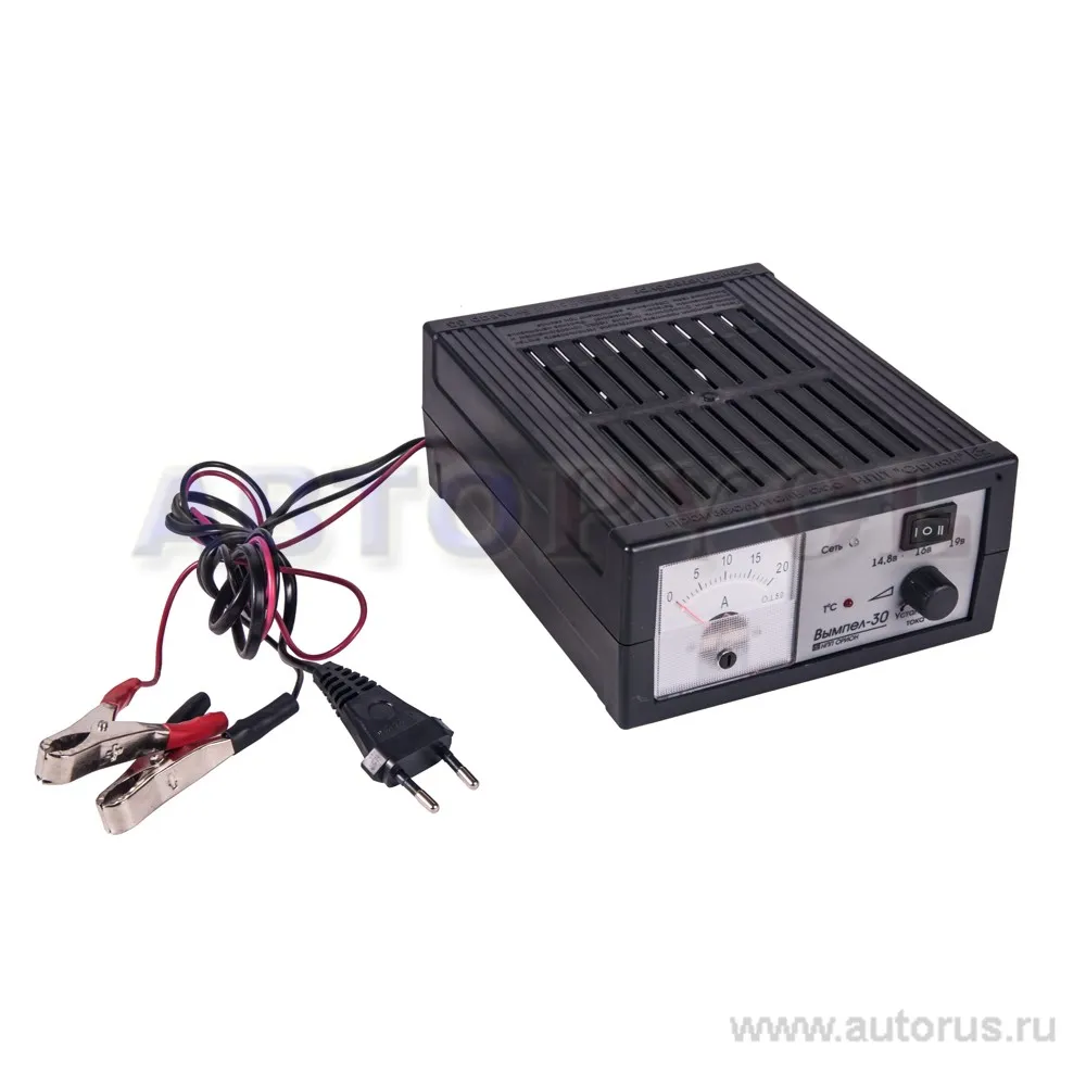 Зарядное устройство Вымпел-30, автоматическое, 0-18А, 3-х режимное, стрелочный амперметр