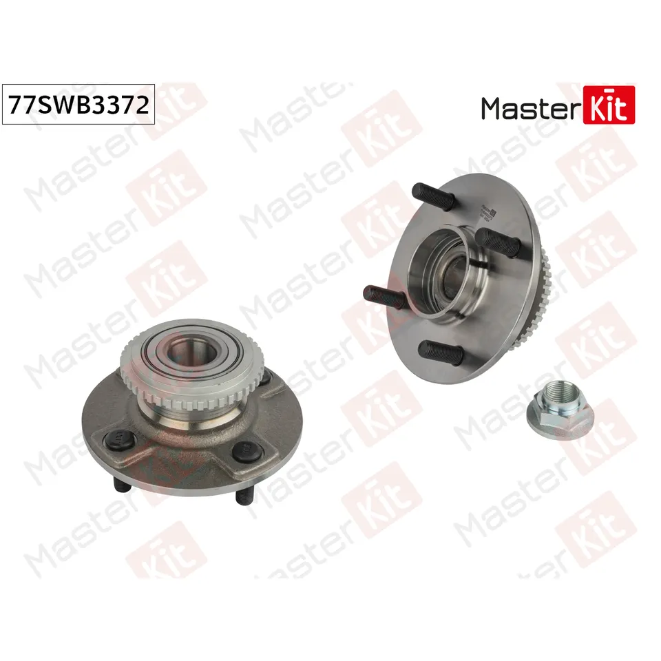 Ступица в сборе с подшипником зад. Nissan ALMERA II (N16)/PRIMERA (P11) 1996 - MASTERKIT 77SWB3372