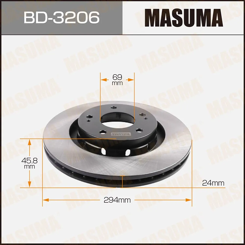 Диск тормозной передний для MITSUBISHI GALANT FORTIS MASUMA BD-3206