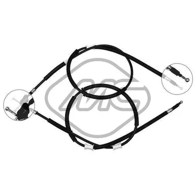 Трос ручника OPL ASTRA G ALL (DISC BRAKE) Metalcaucho 82531