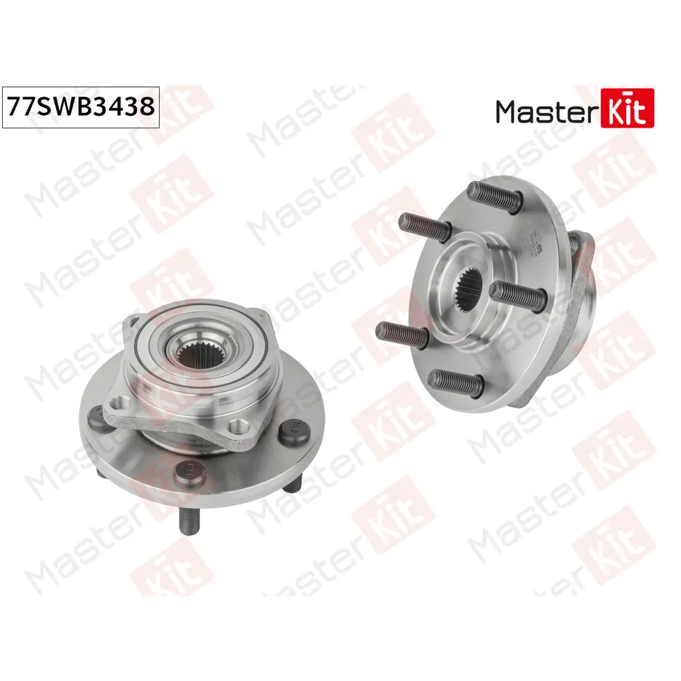 Ступица в сборе с подшипником перед. Mitsubishi GALANT (DJ_, ED_, EF_)/LANCER VI (CJ-CP_) 77SWB3438 MASTERKIT 77SWB3438