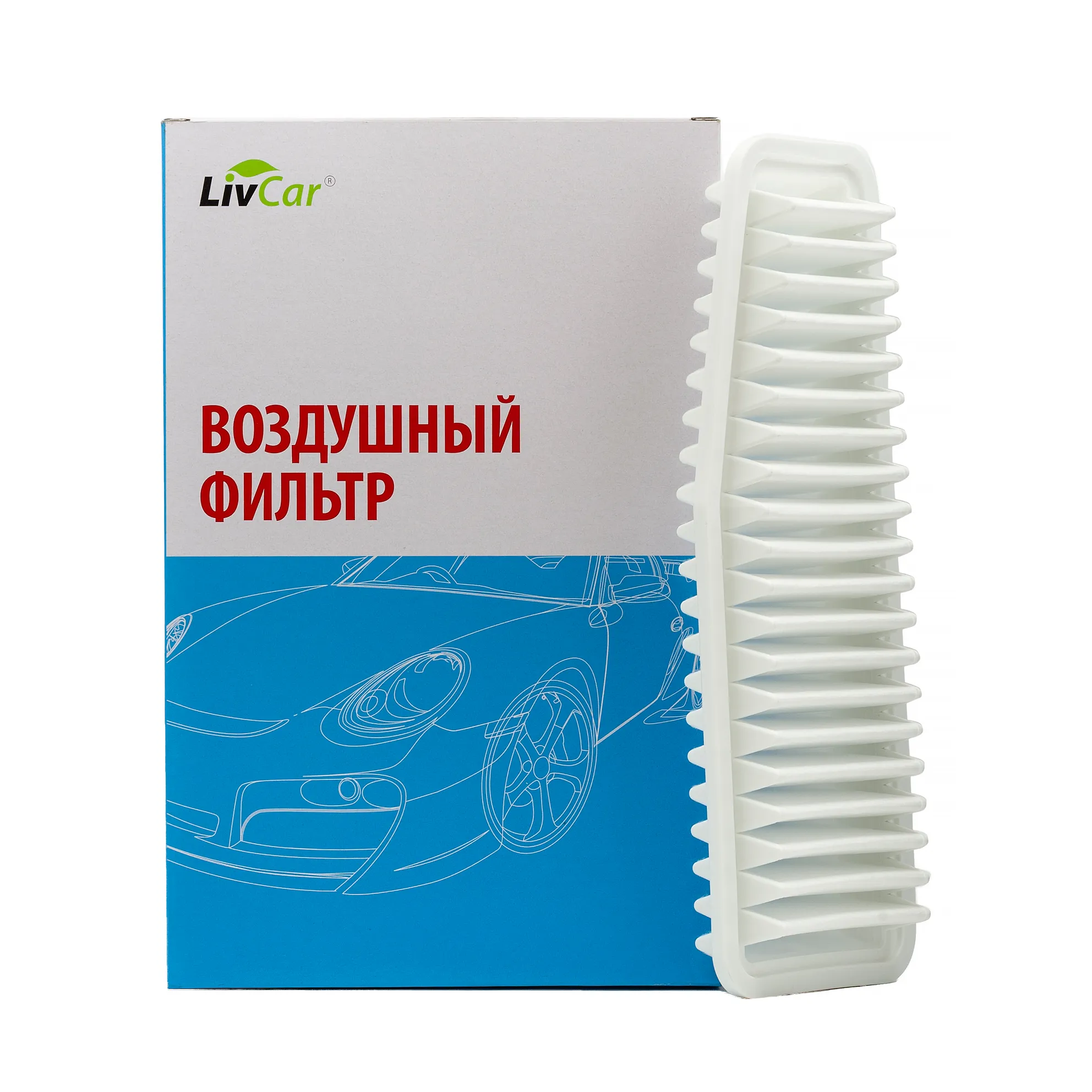 Фильтр воздушный LivCar OEM 17801-28010 TOYOTA (RHD, LHD) LIVCAR LCT1001/3725A