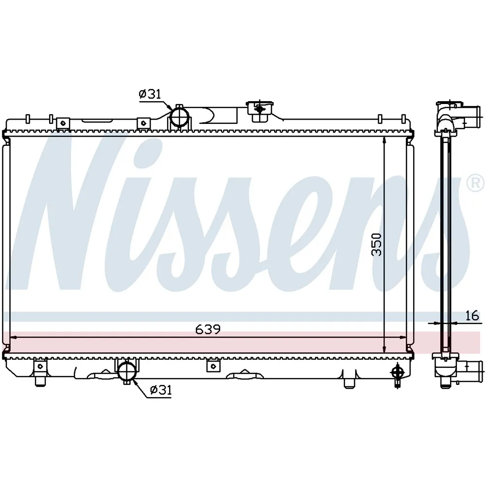 Радиатор основной NISSENS 64786A