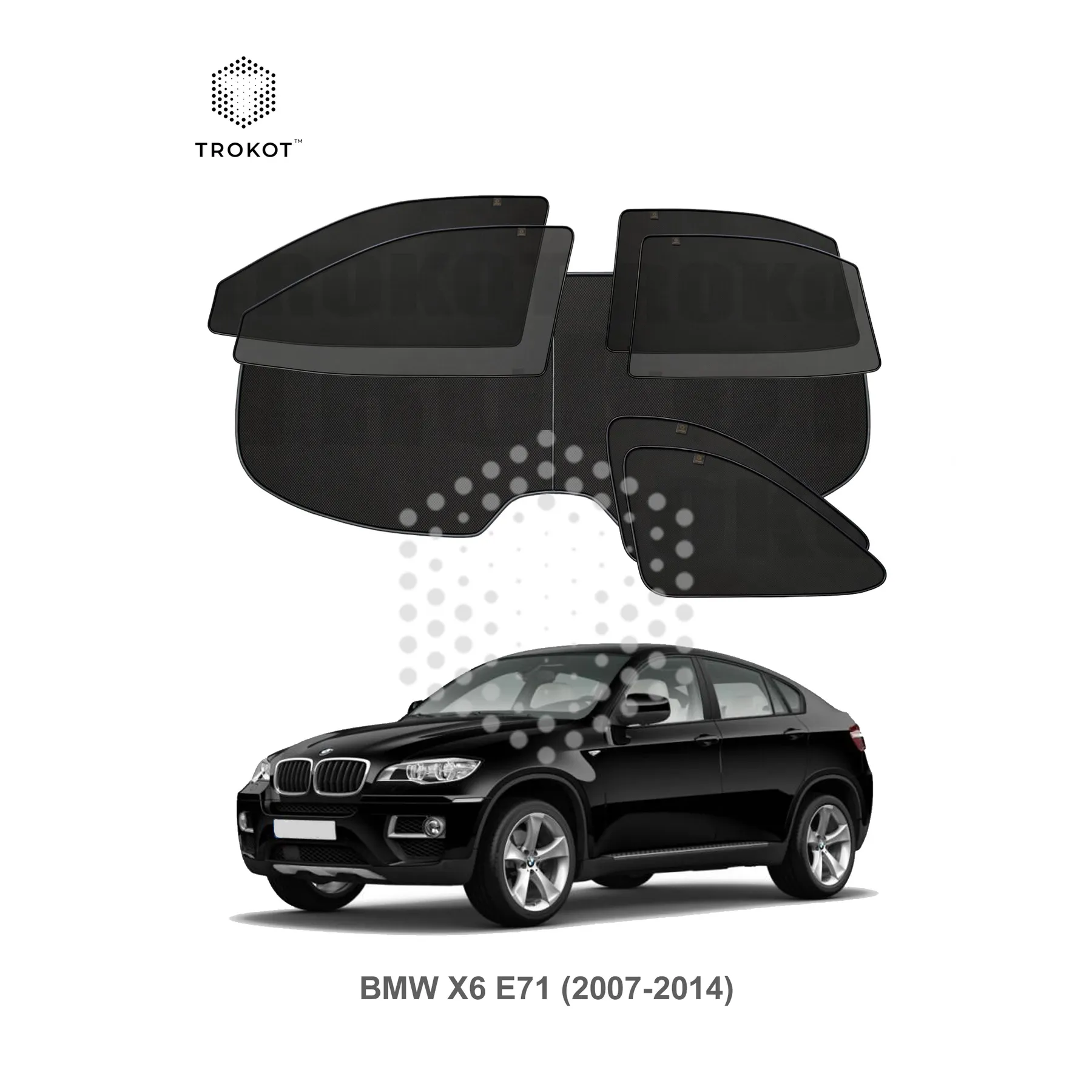 Полный комплект из 7 экранов BMW X6 (1) (E71) (2007-2014)