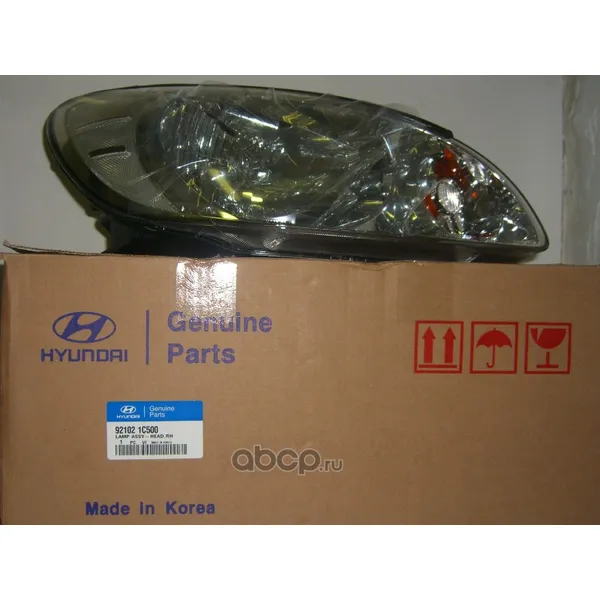 Фара R, Уценка HYUNDAI Getz 02-06 HYUNDAI/KIA 92102-1C500-N0 Уценка