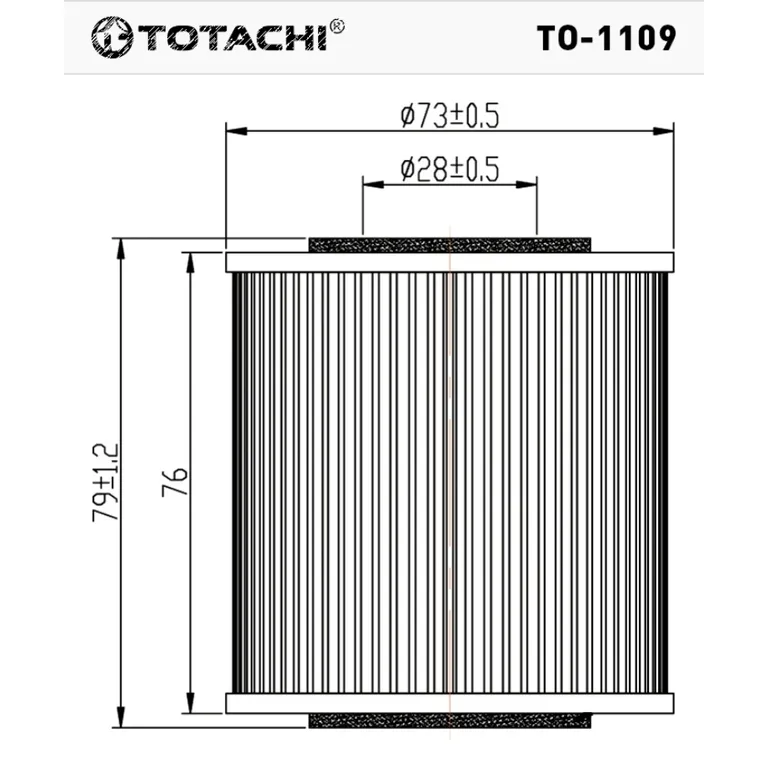 Фильтр масляный TOTACHI TO-1109 1275811 MANN HU 819x TOTACHI TO-1109