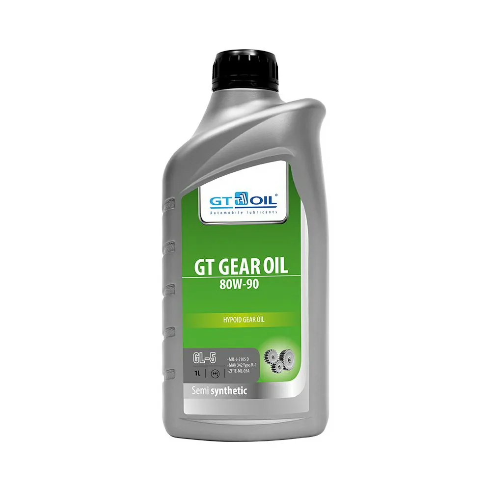 Масло трансмиссионное GT OIL GT GEAR OIL GL-5 80W-90 полусинтетическое 1 л 8809059407844