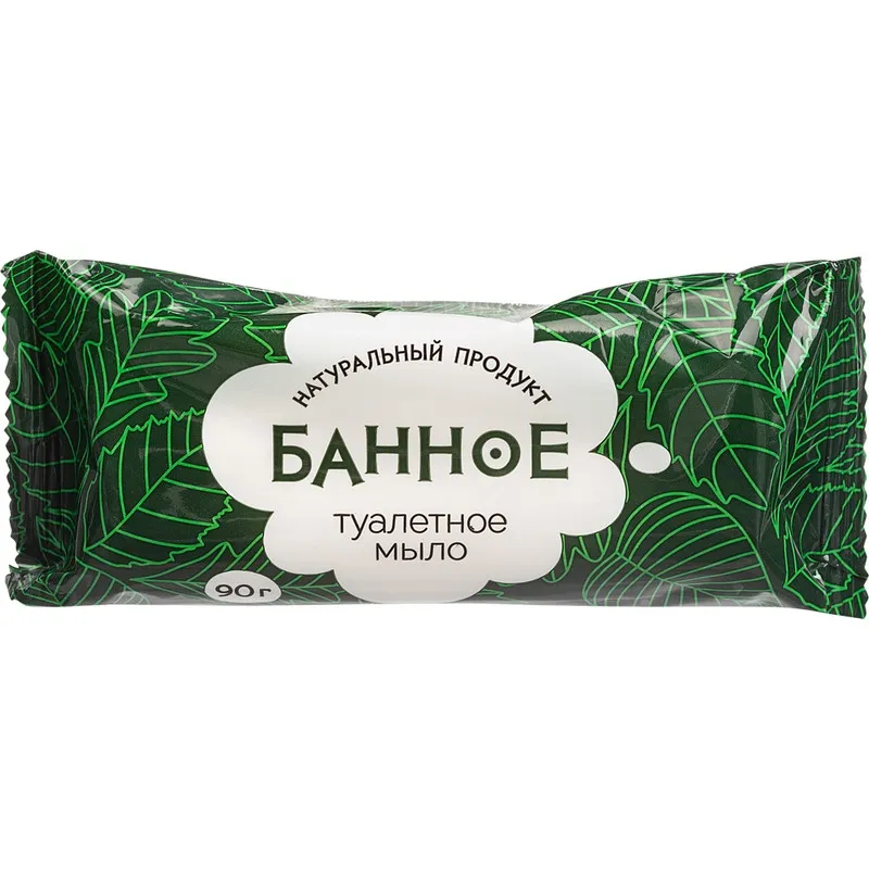 Мыло туалетное твёрдое Банное 90гр. РМЗ 486784