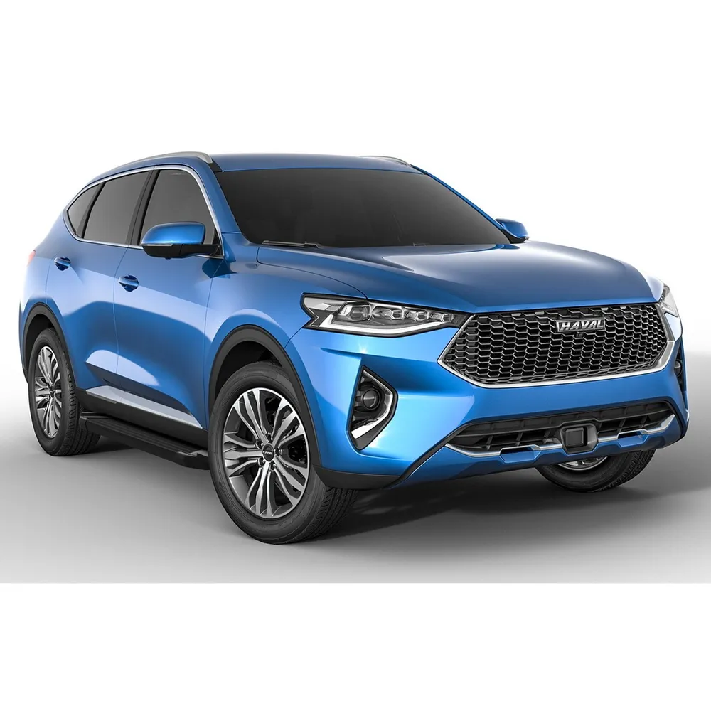 Порог-площадка Black F180ALB + комплект крепежа, RIVAL, Haval F7 2019-2022, Haval F7 2022-2024 Haval F7, F7x F180ALB.9403.1