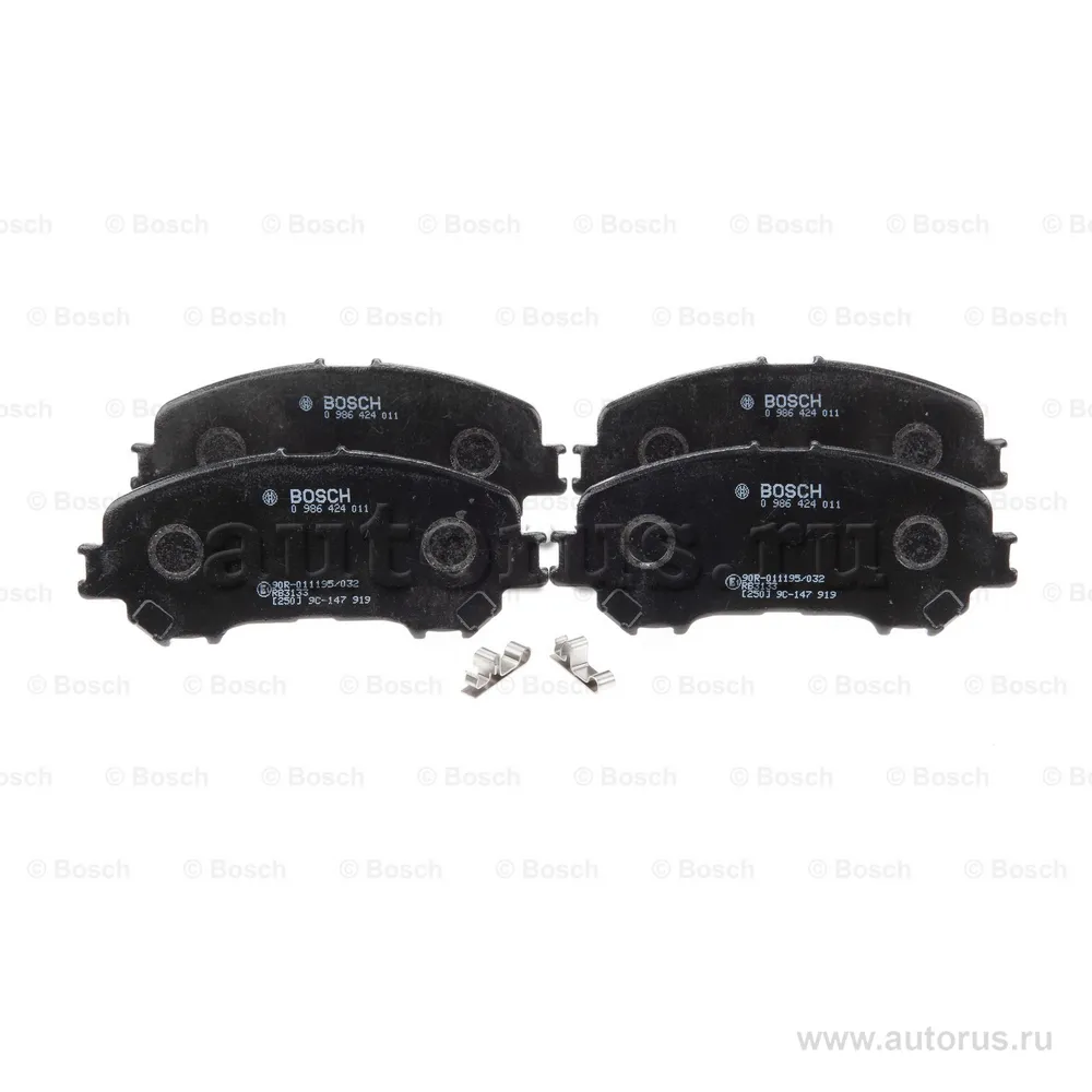 Колодки тормозные NISSAN Qashqai (14-) передние (4шт.) BOSCH BOSCH 0986424011