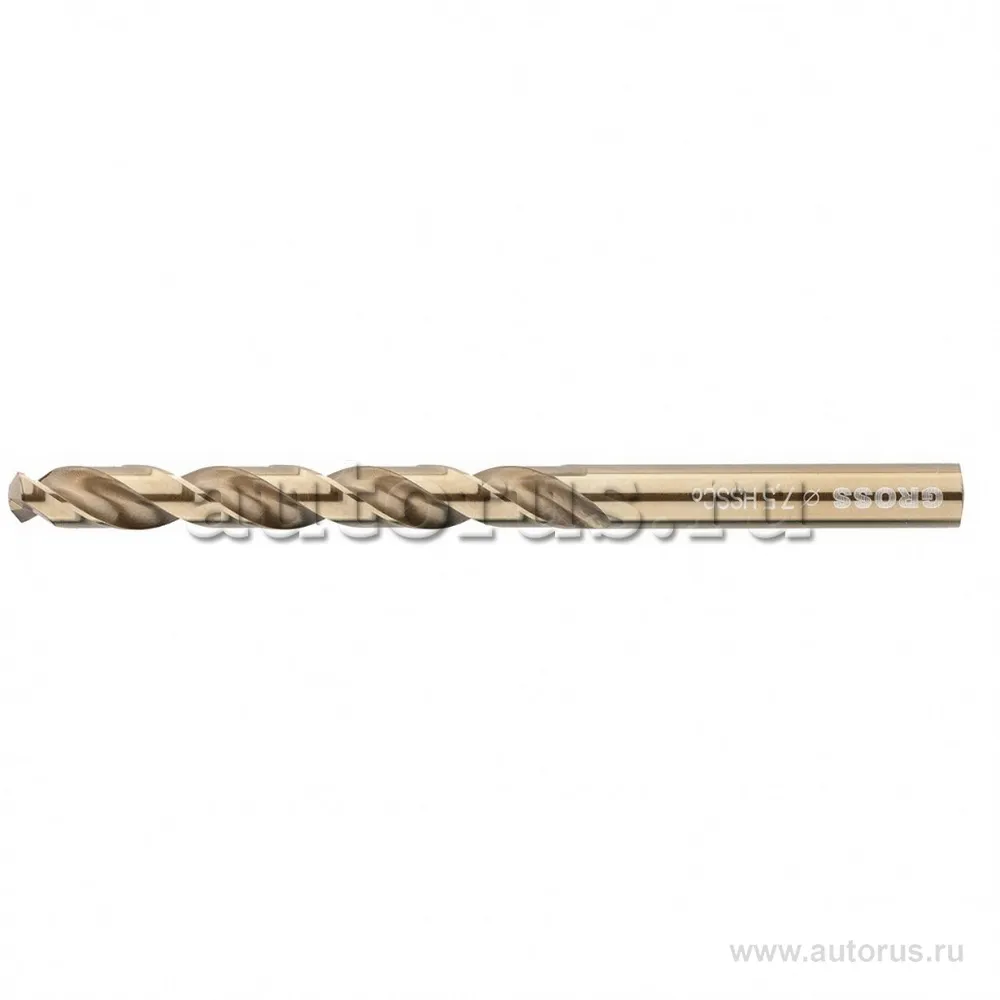 Сверло спиральное по металлу, 10 мм, HSS-Co GROSS 72343