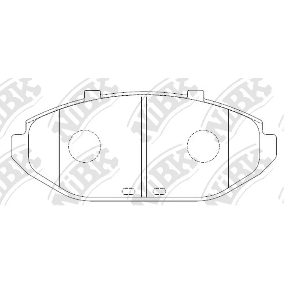 Колодки тормозные NIBK PN0411
