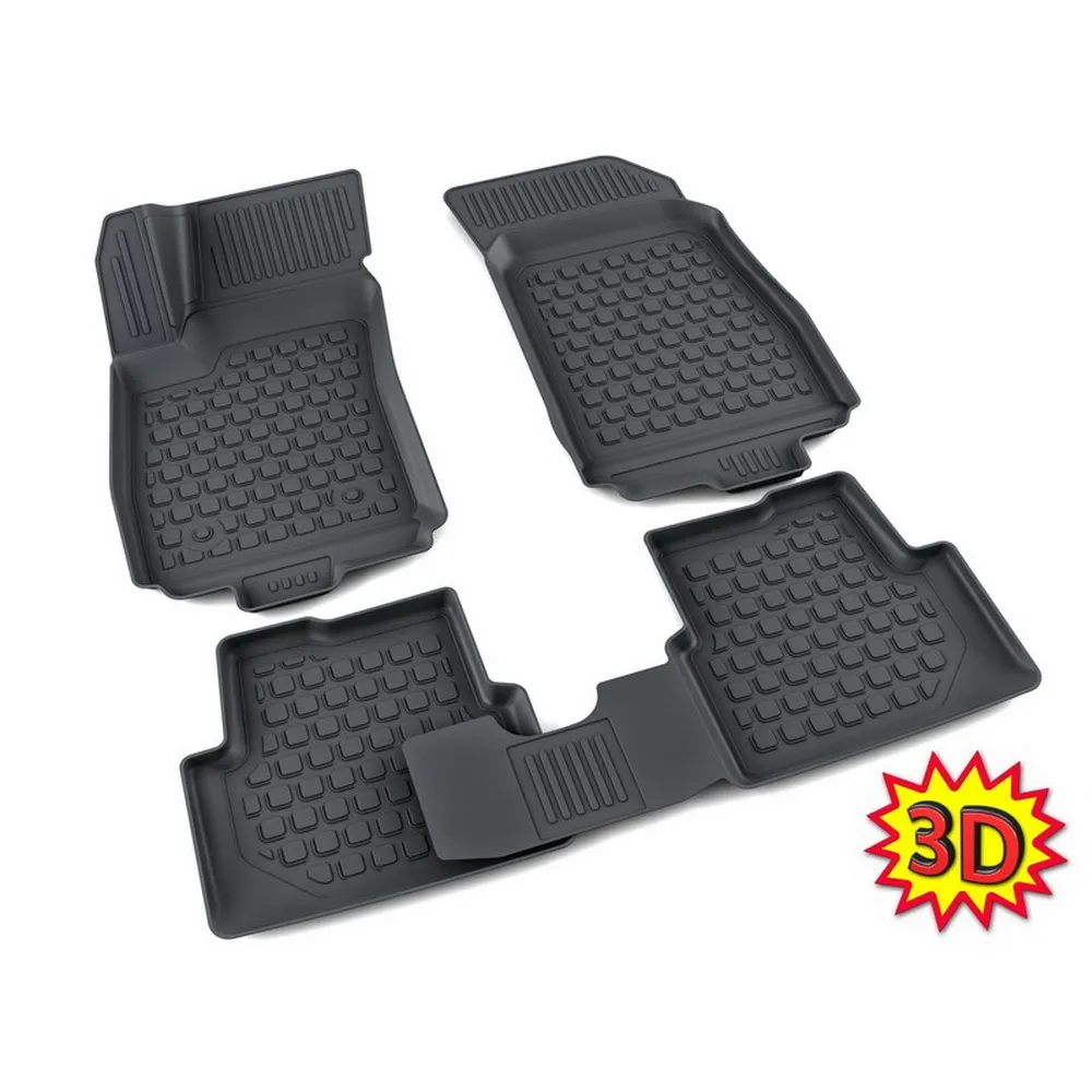 Коврики салона полиуретан черный Chevrolet Aveo седан 2011- 3D АГАТЭК A.003.194.PL