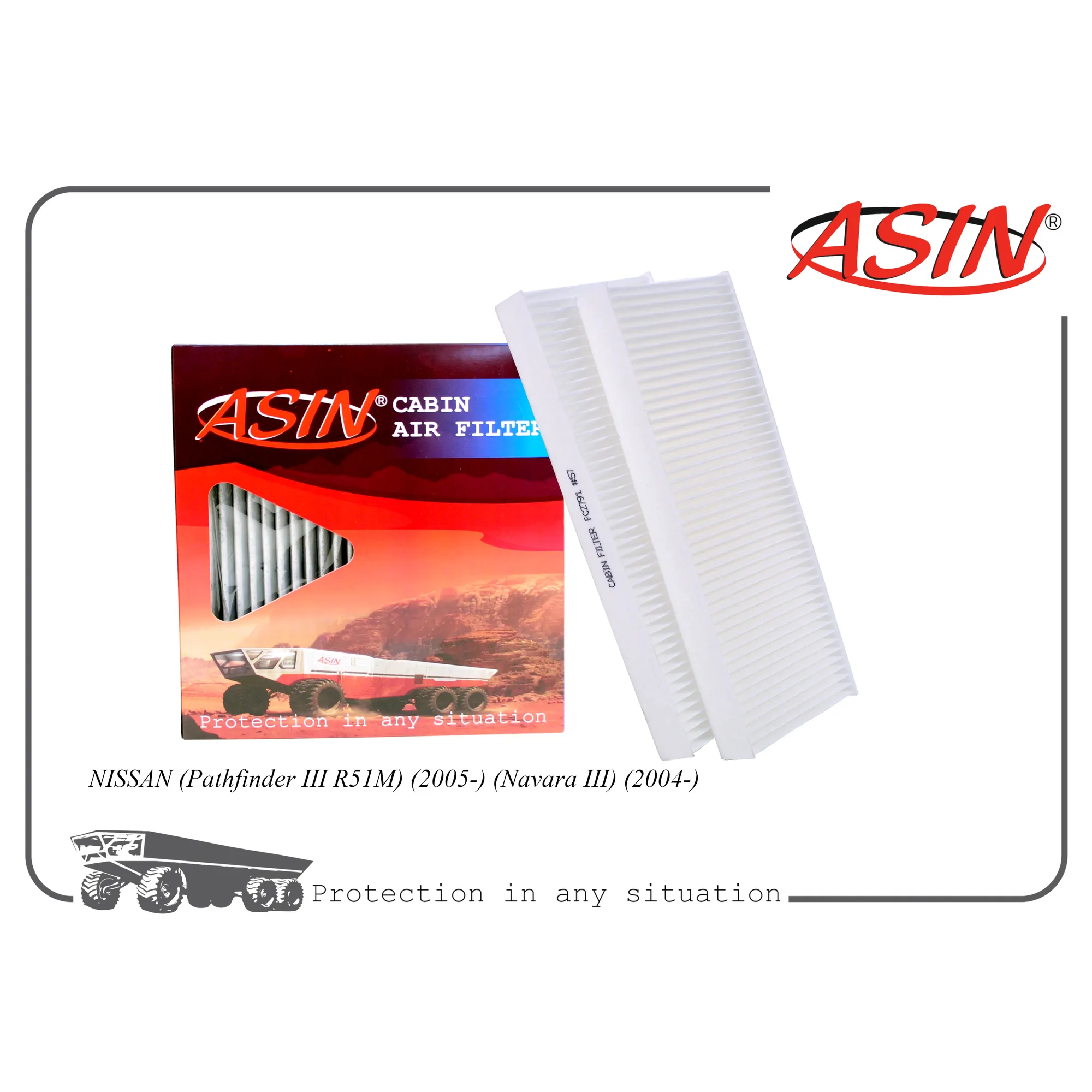 Фильтр салонный 27274-EA000/ASIN.FC2791 (2 шт) ASIN ASIN ASINFC2791