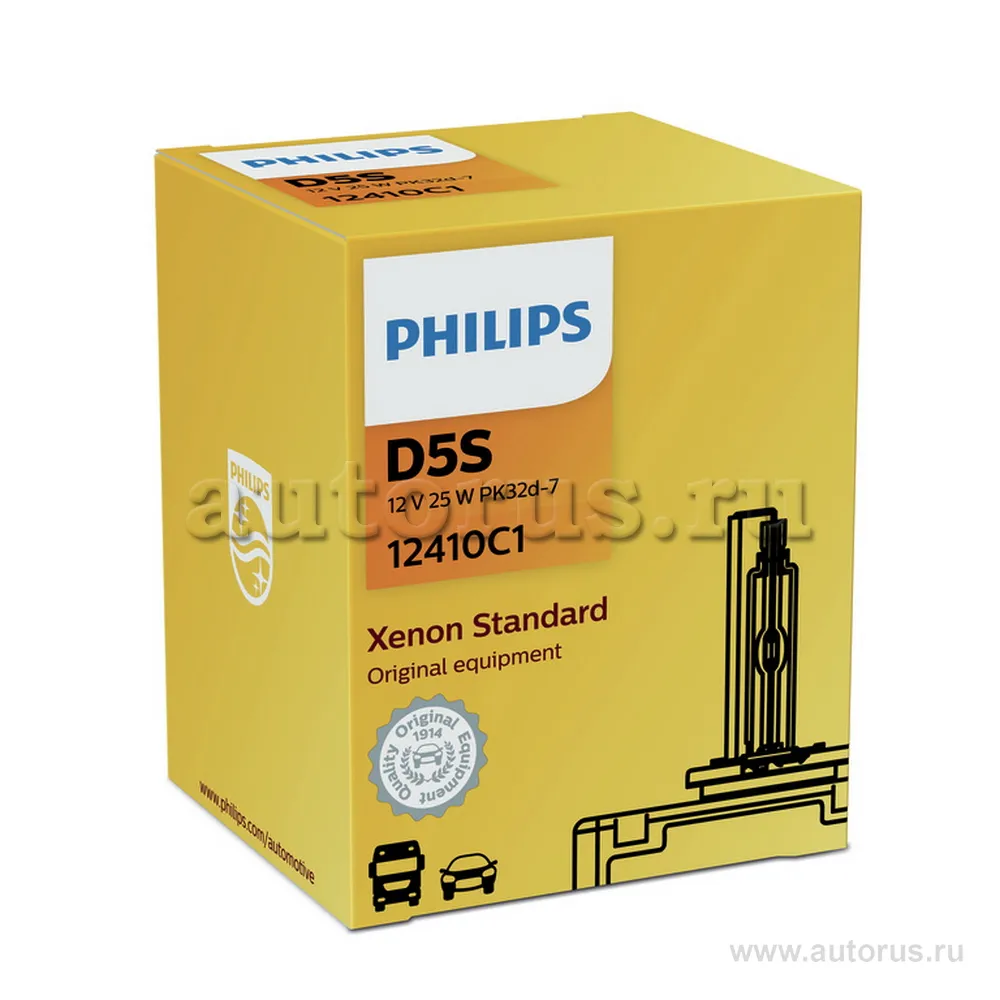 Лампа ксеноновая D5S 4300K PHILIPS Standard 1 шт. 12410C1