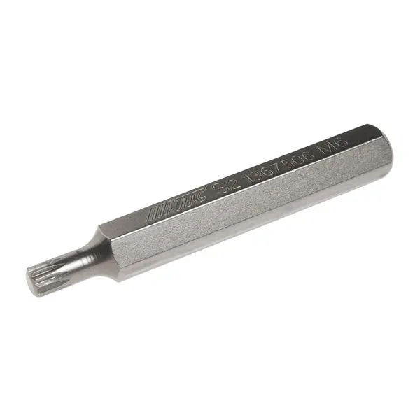 Бита 10 мм SPLINE М6x75 мм удлиненная S2 JTC-1367506