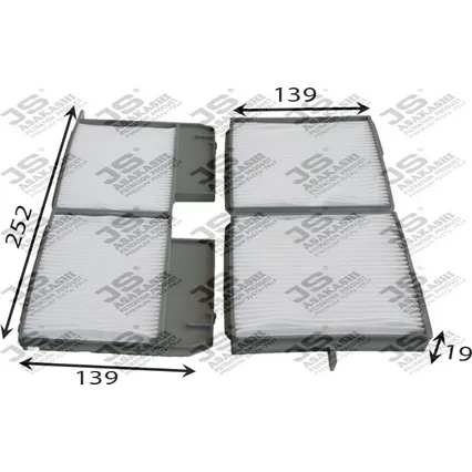 Фильтр салонный TOYOTA Avalon/Camry/Mark II/LEXUS ES II 300 JS ASAKASHI AC1507SET