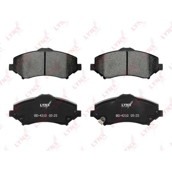 Колодки тормозные передние CHRYSLER Voyager V 07>, JEEP Wrangler III 07> LYNXauto BD-4210