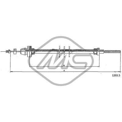Трос газа 127 900 CC Metalcaucho 81441