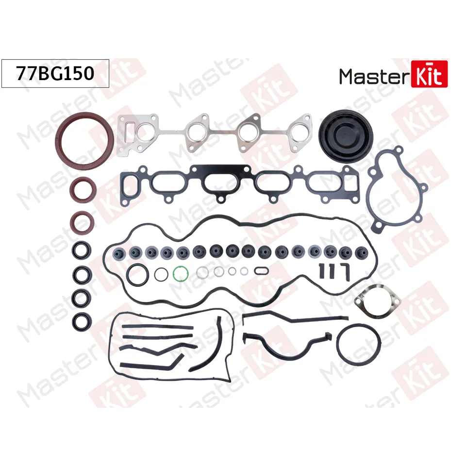 Комплект прокладок Hyundai D4EA MASTERKIT 77BG150
