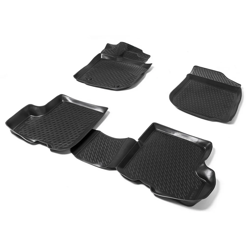 Коврики салона Renault Logan черный полиуретан 4 части AutoFlex 99047004002
