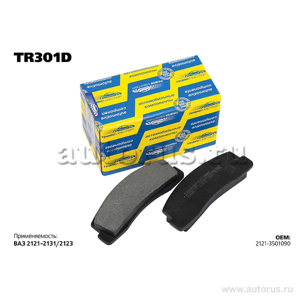 Колодки тормозные ВАЗ-2121, 21213, 2123 перед. Transmaster