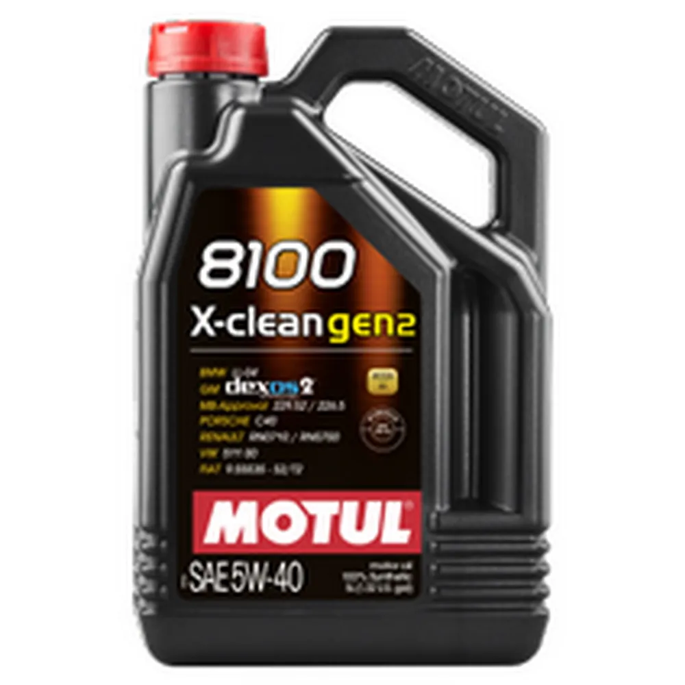 Масло моторное Motul 8100 X-CLEAN GEN2 5W-40 синтетическое 5 л 109762