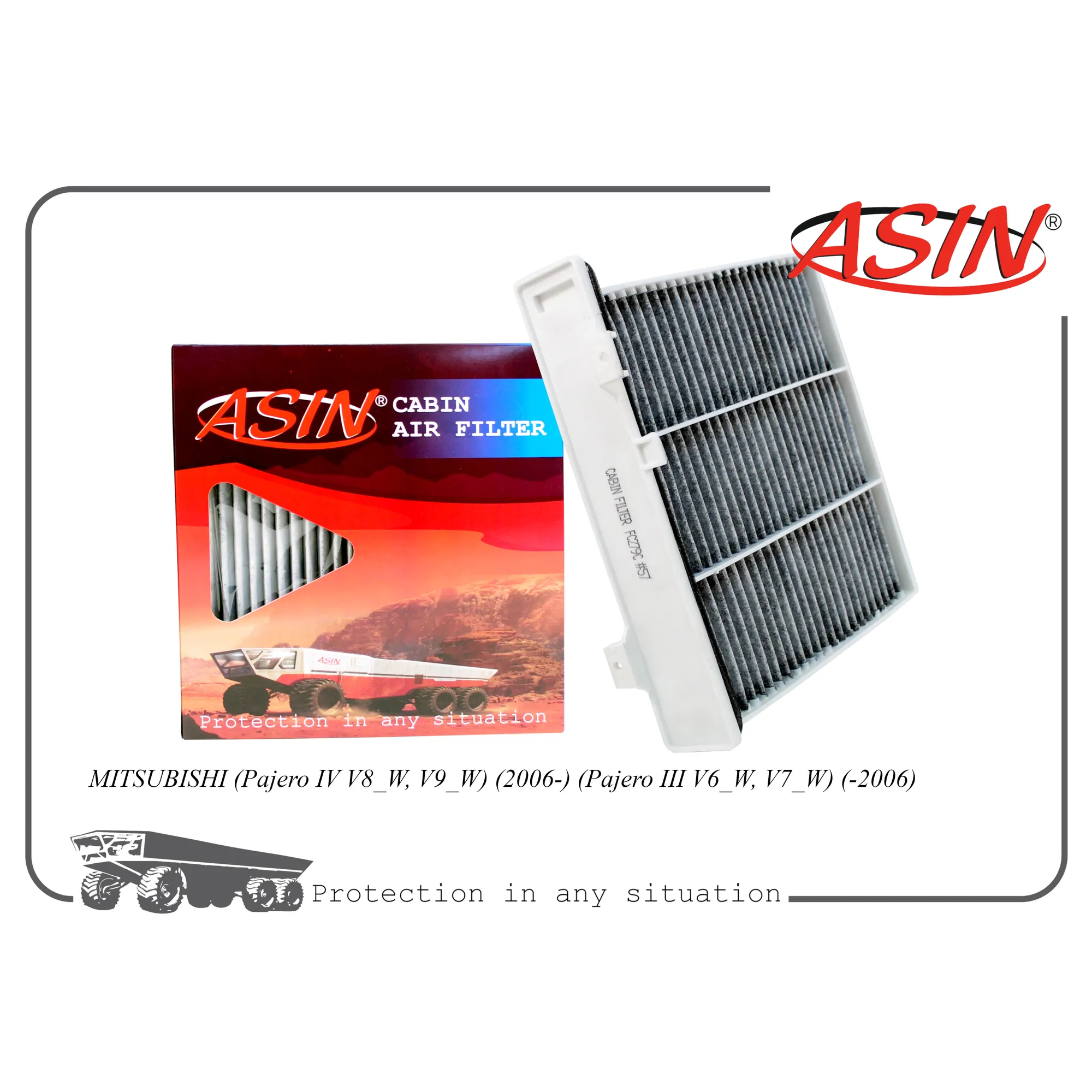 Фильтр салонный 7803A028/ASIN.FC279C (угольный) ASIN
