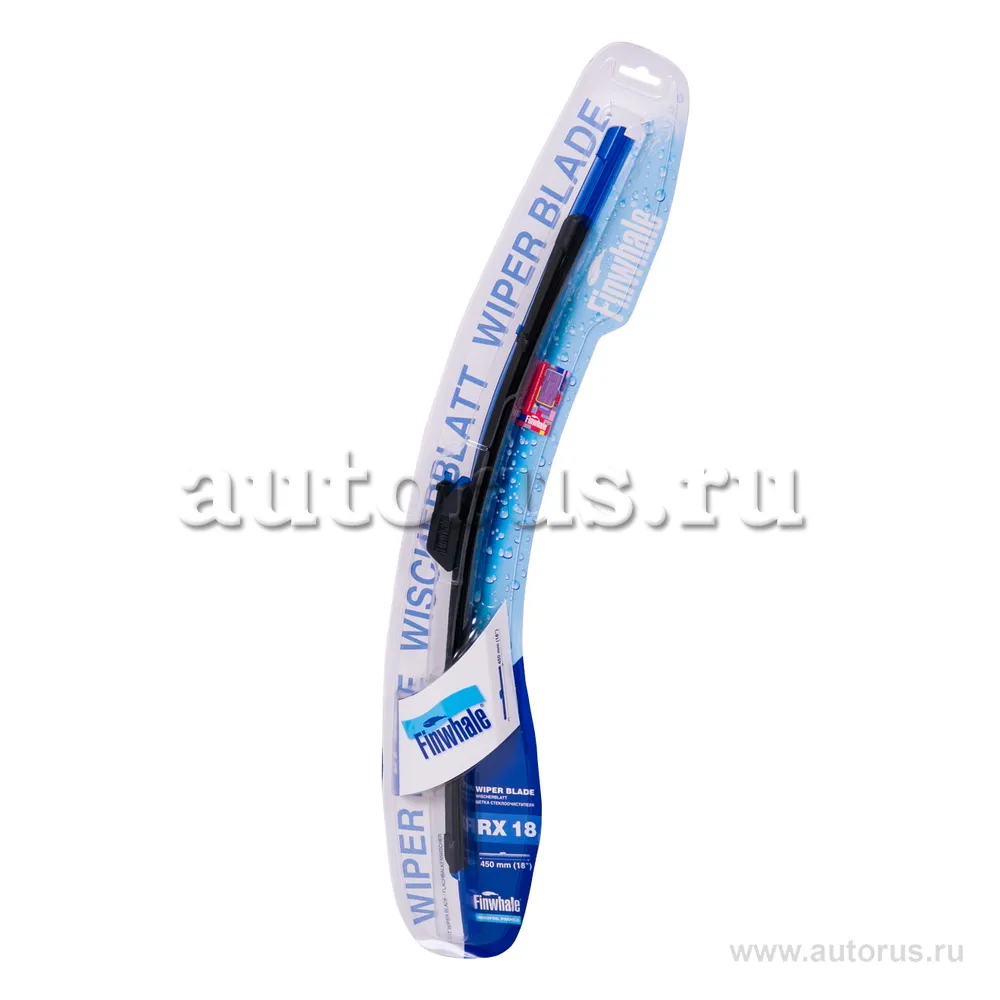 Щетка стеклоочистителя 450 мм бескаркасная 1 шт FINWHALE WIPER BLADE RX18