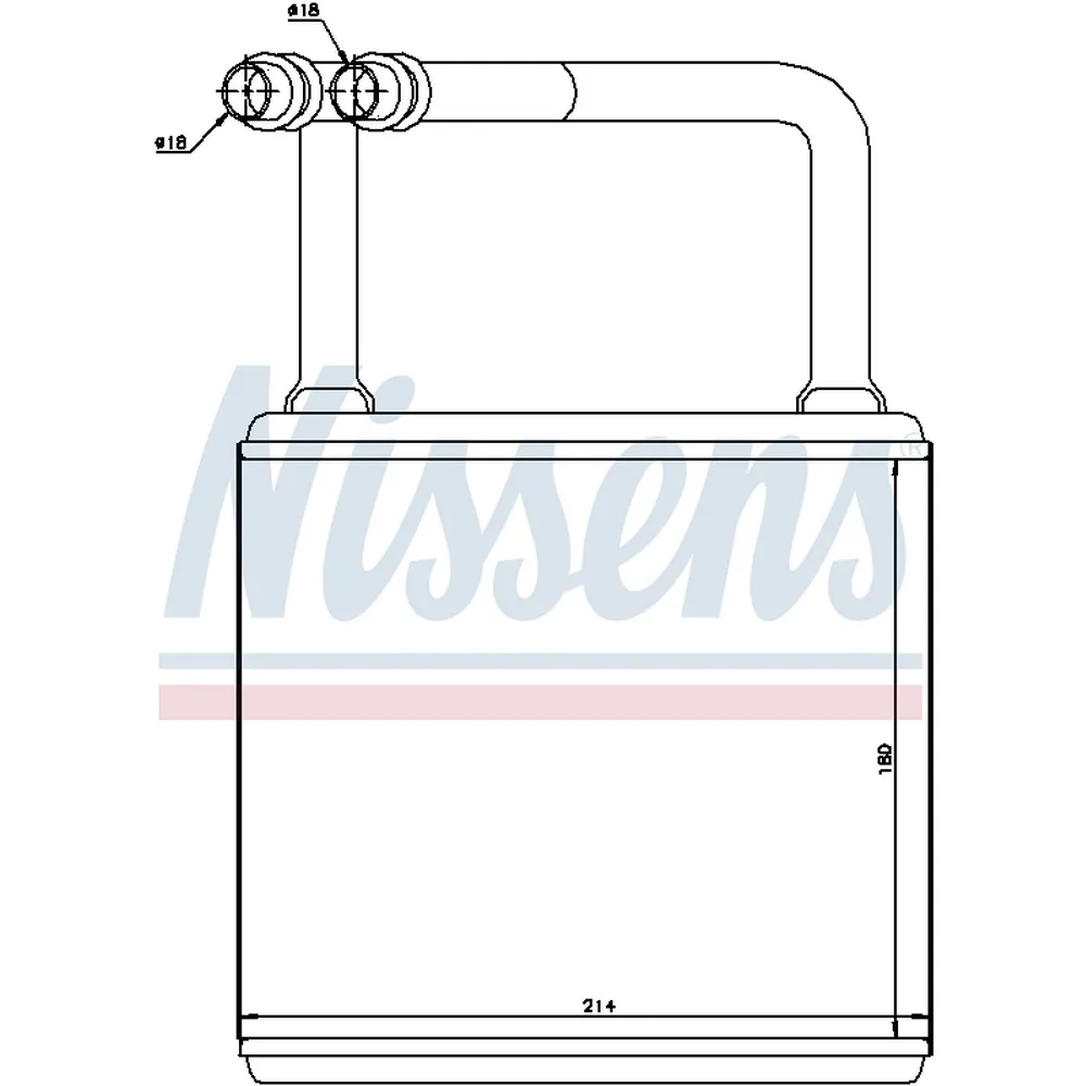 Радиатор отопителя салона MB W211 all 02-> NISSENS 72029