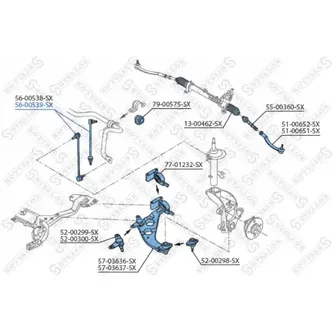 Тяга стабилиз. переднего Mini Cooper STELLOX 5600539_SX