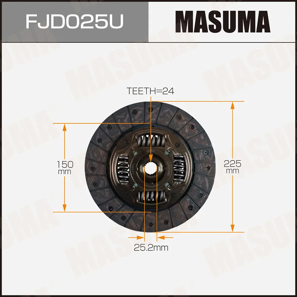 Диск сцепления MASUMA FJD025U