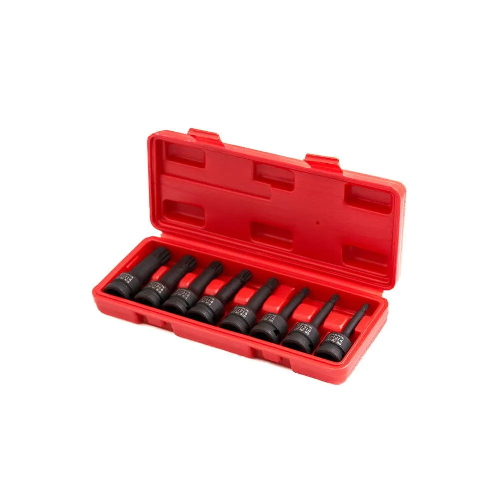 Набор головок ударных ROSSVIK 1/2, Spline M5-M18, 8 предметов Rossvik ST243