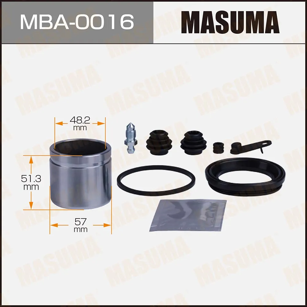 Ремкомплект тормозного суппорта с поршнем d-57 MASUMA MBA0016