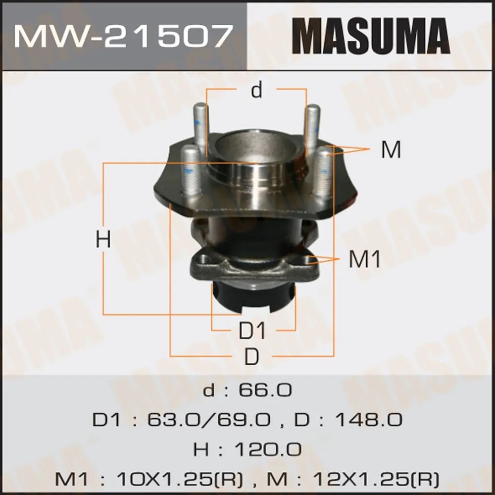Ступичный узел MASUMA rear TIIDA/ C11X MASUMA MW21507