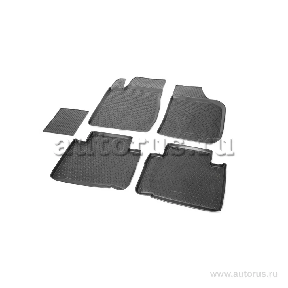 Коврики салона полиуретан черный Great Wall Hover H6 2011- с крепежом COMFORT 14.02.501.PL