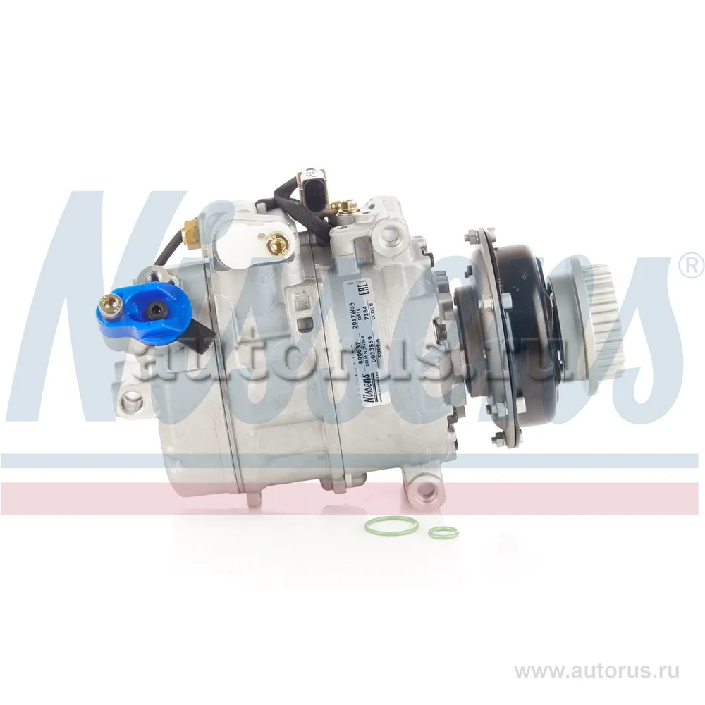 Компрессор кондиционера (с оригинальной обгонной муфтой) NISSENS 890637