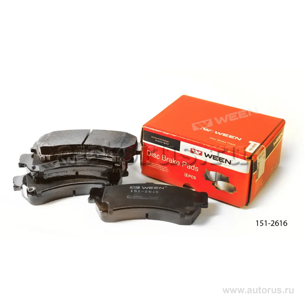 Тормозные колодки дисковые передние MAZDA 6 (GH) WEEN 151-2616