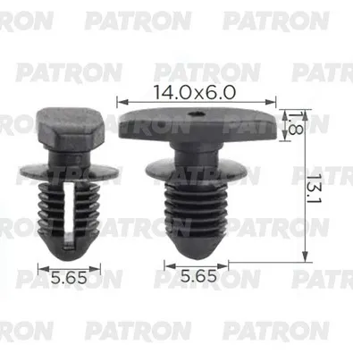 Клипса пластмассовая Клипса крепление уплотнительной резинки капота VW PATRON P37-3832