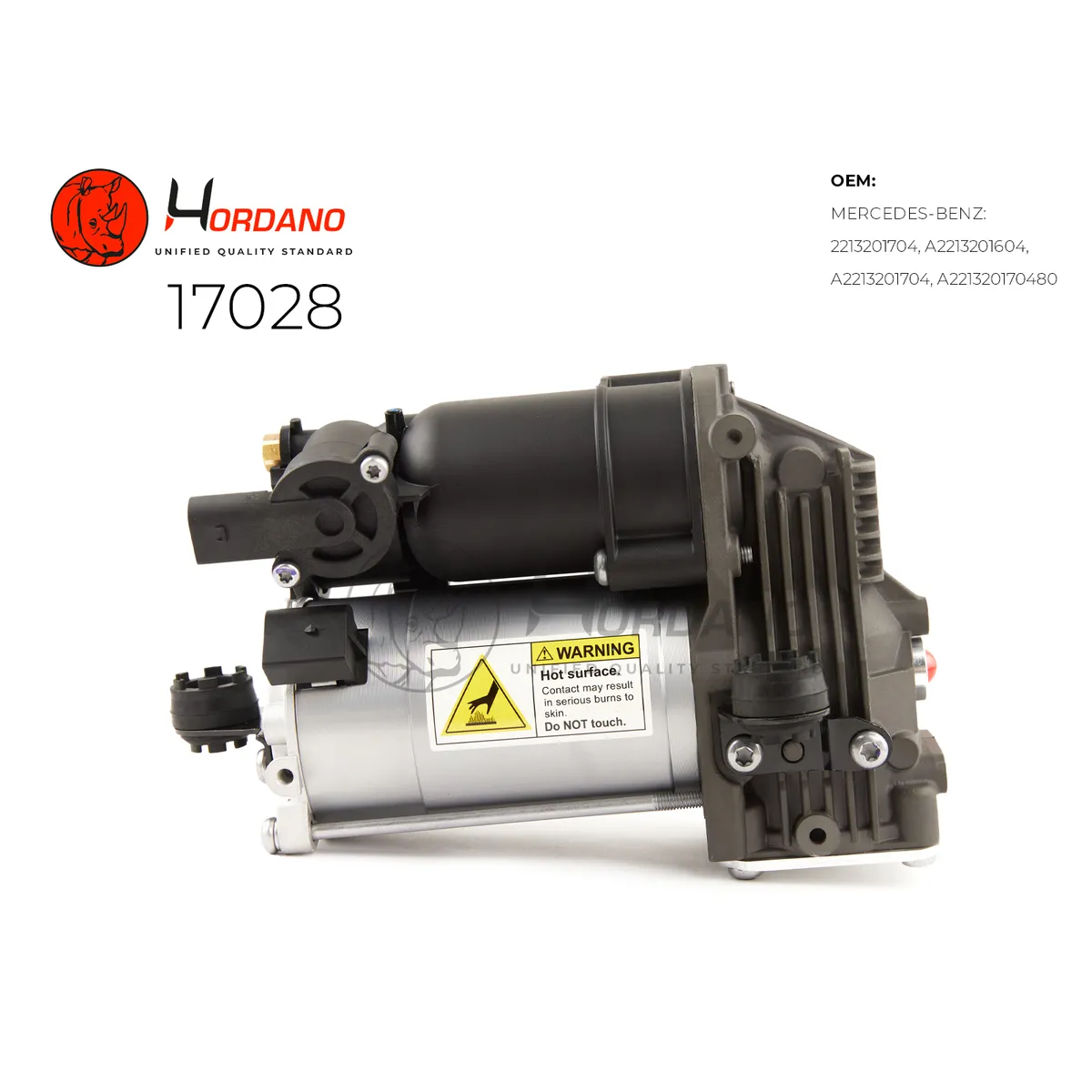 Компрессор пневматической подвески Mercedes-Benz S-Class W221 (2005-2013) Hordano 17028