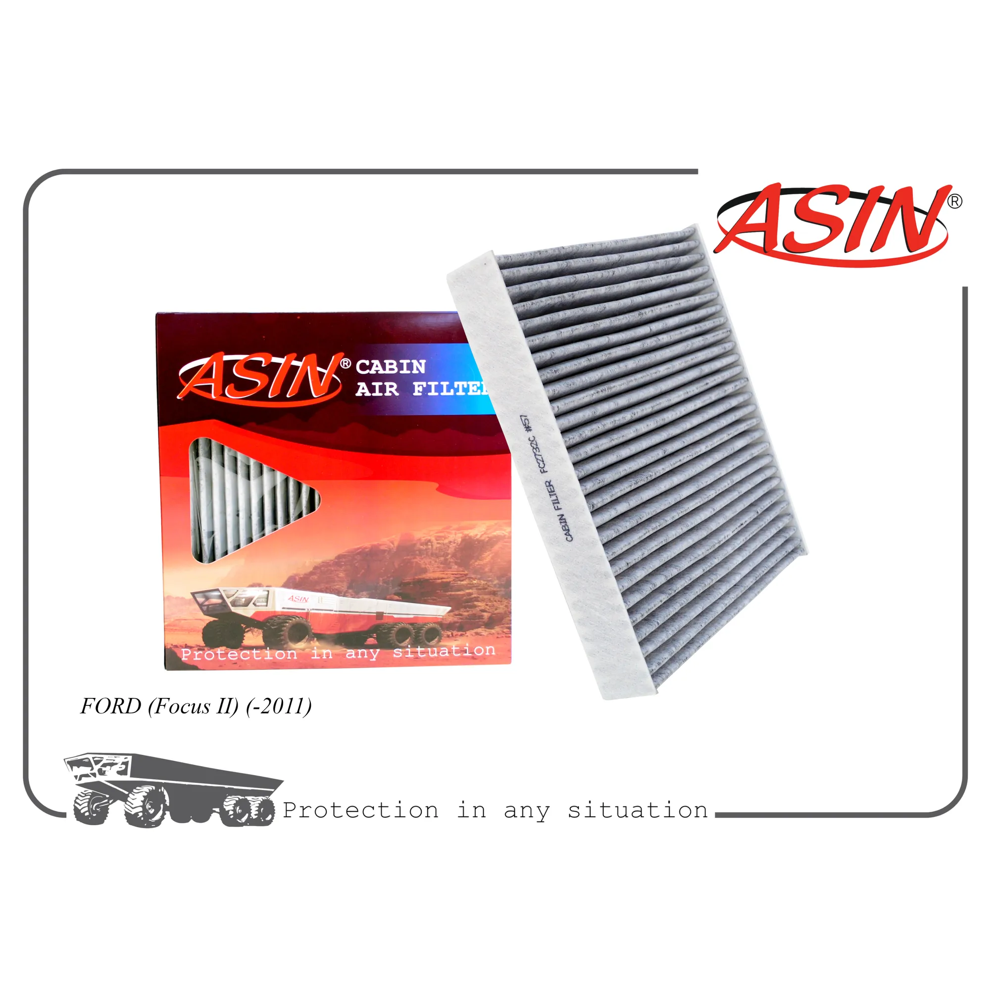 Фильтр салонный 1354953/ASIN.FC2732C (угольный) ASIN ASIN ASINFC2732C
