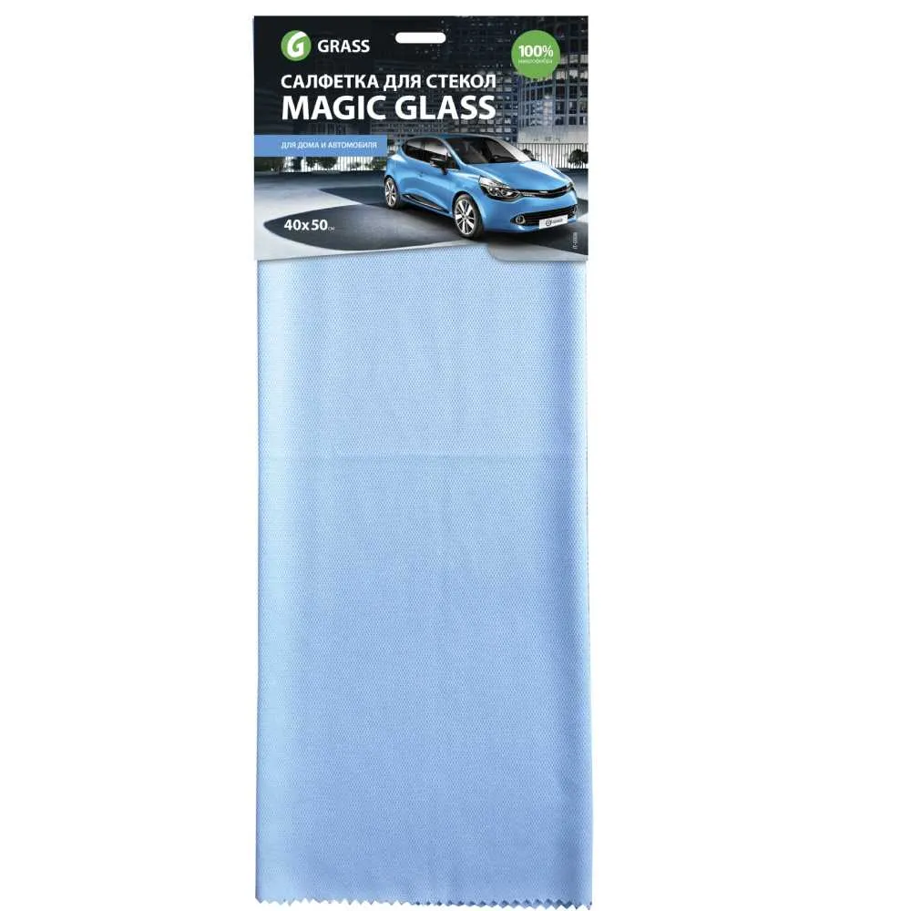 Салфетка из микрофибры для стекол Magic Glass, 40x50 см, GRASS IT0308