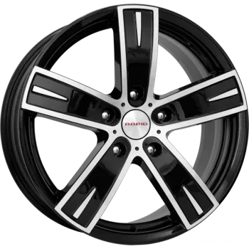 Диск литой R18 8J 5x100/67.1 ET35 КИК Онегин алмаз черный 12674