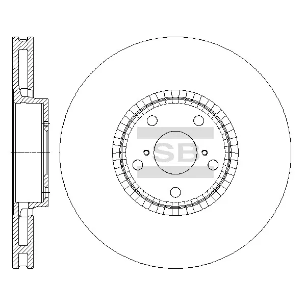 Диск тормозной SANGSIN BRAKE SD4068