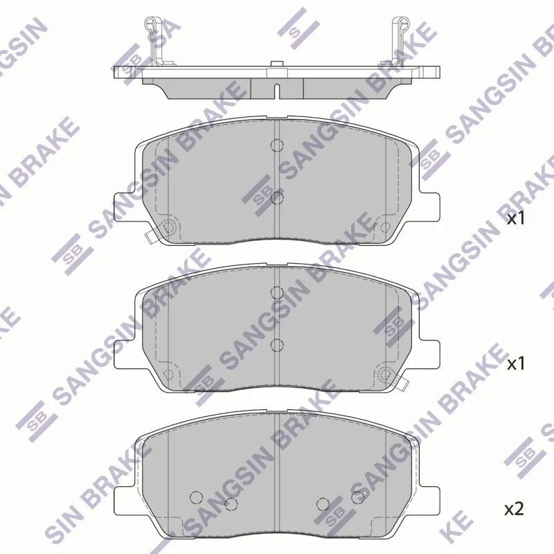 Колодки тормозные дисковые SANGSIN BRAKE SP4467
