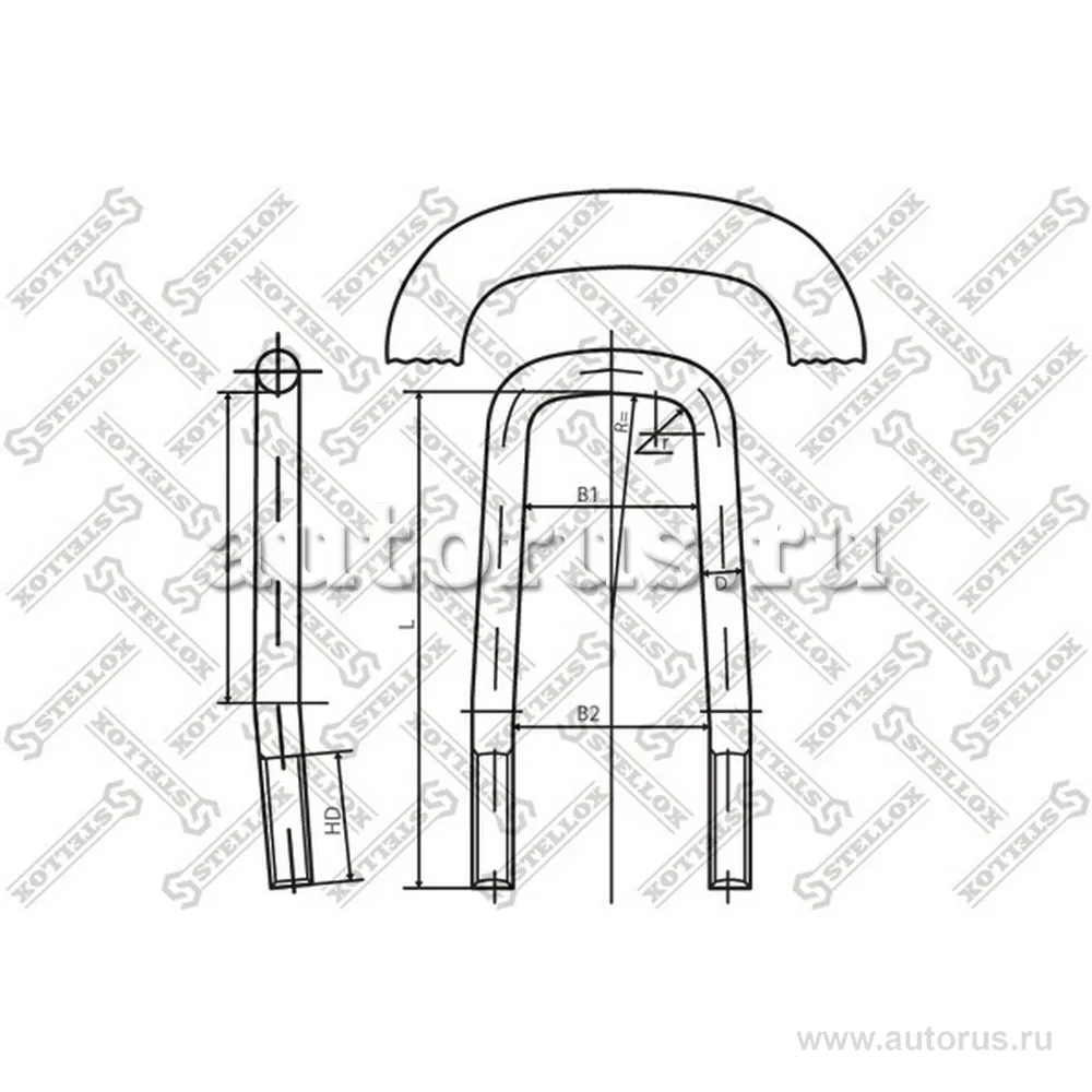 Стремянка Scania u105xM22x2.5x304-P STELLOX 8464233_SX