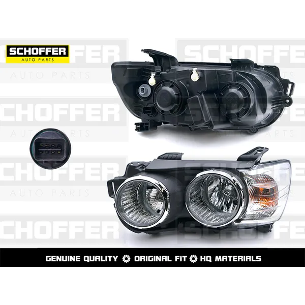 Фара левая хром Chevrolet Aveo (2011-2015) SCHOFFER SHF12066
